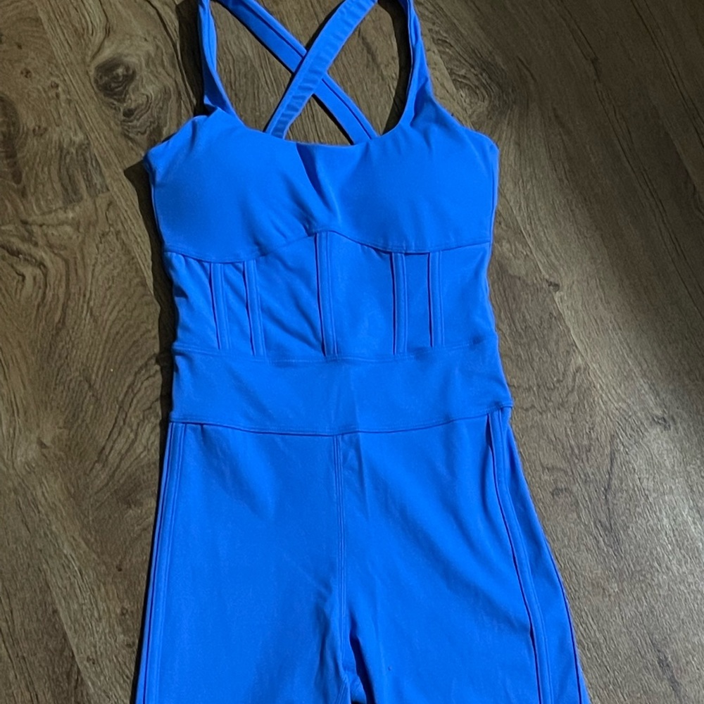 One piece workout bodysuit.